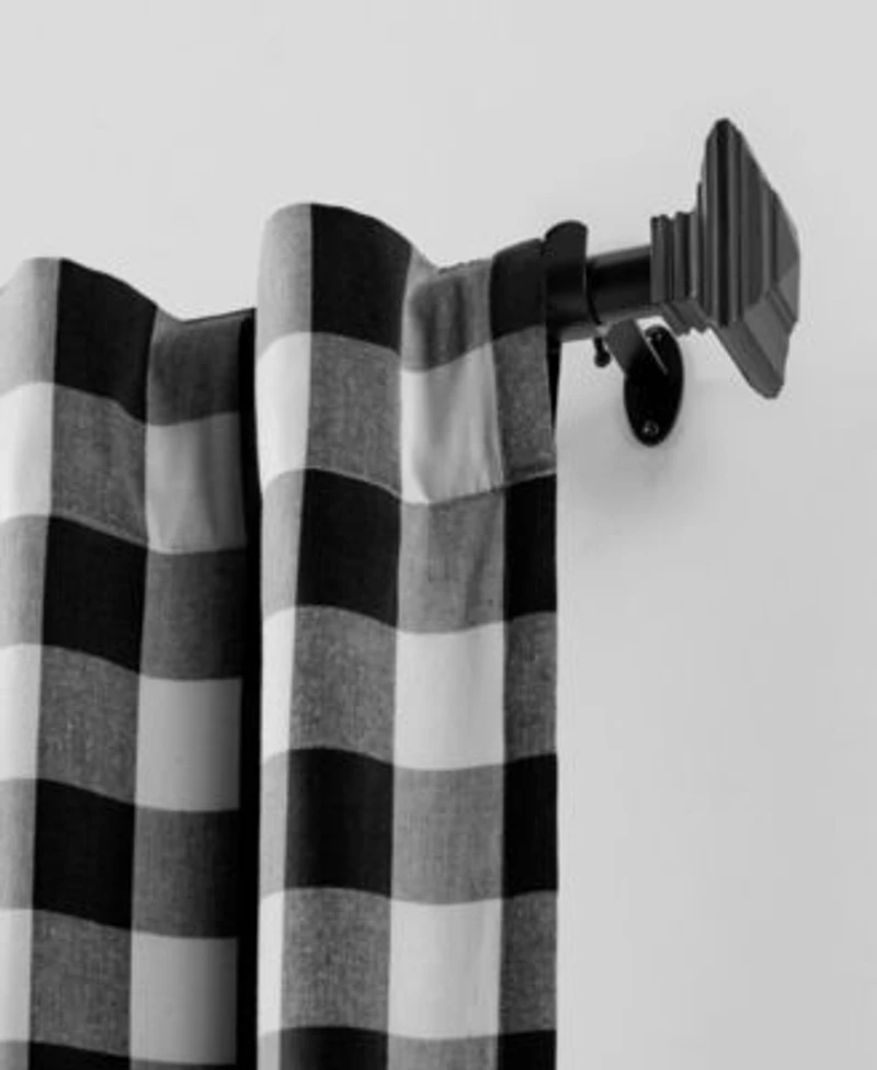 Elrene Home Fashions Farmhouse Buffalo Check Window Curtain