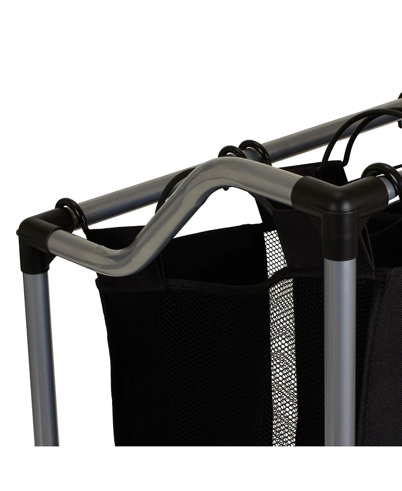 Household Essentials Triple Laundry Sorter with Wheels