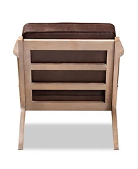 Furniture Sigrid Mid-Century Modern Armchair and Ottoman Set