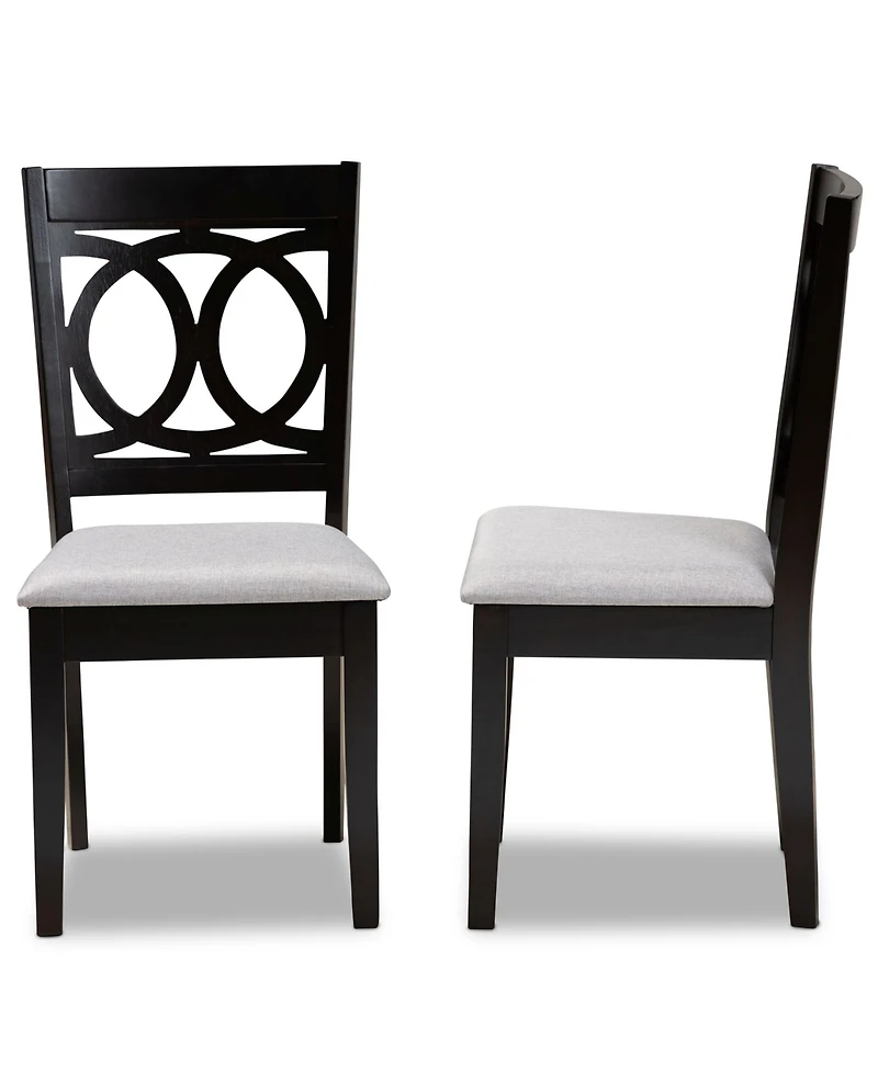 Furniture Lenoir Transitional 2 Piece Dining Chair Set with Seat
