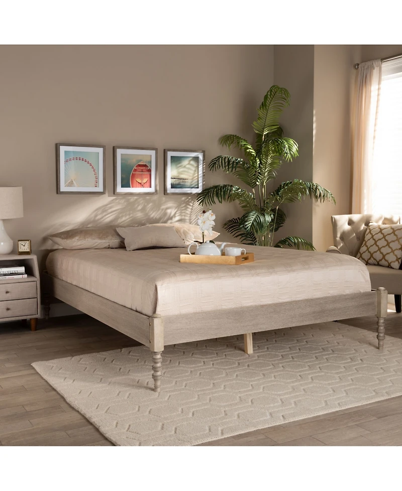 Furniture Cielle French Bohemian Queen Size Bed Frame