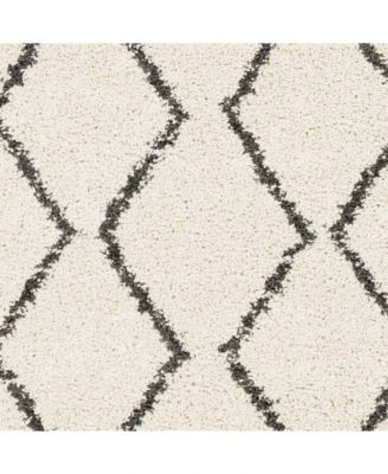 Livabliss Berber Shag Bbe Charcoal Area Rug