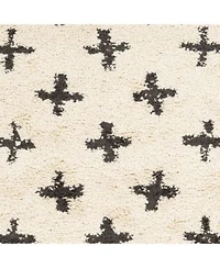 Livabliss Berber Shag Bbe Charcoal Area Rug