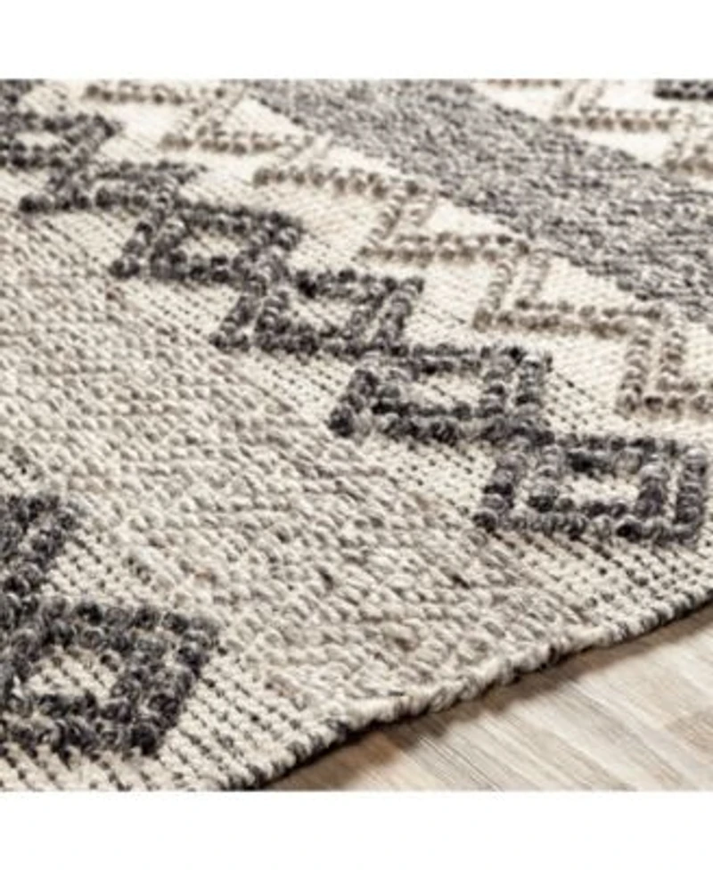 Surya Farmhouse Neutrals Fls 2302 Black Rug