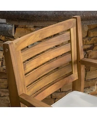 Noble House Hermosa Outdoor Barstool, Set of 2