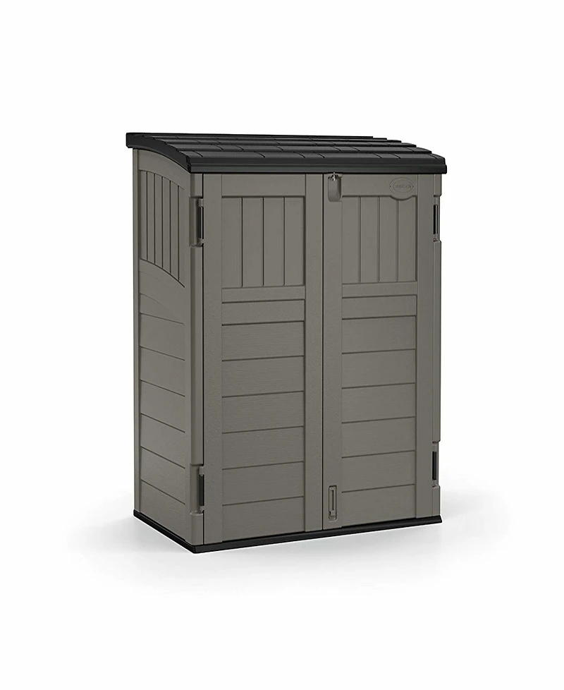 Suncast Horizontal 4 Foot x 2.5 Foot Outdoor/Garden Storage Shed, Stoney Grey