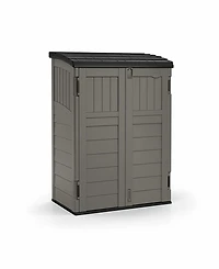 Suncast Horizontal 4 Foot x 2.5 Foot Outdoor/Garden Storage Shed, Stoney Grey