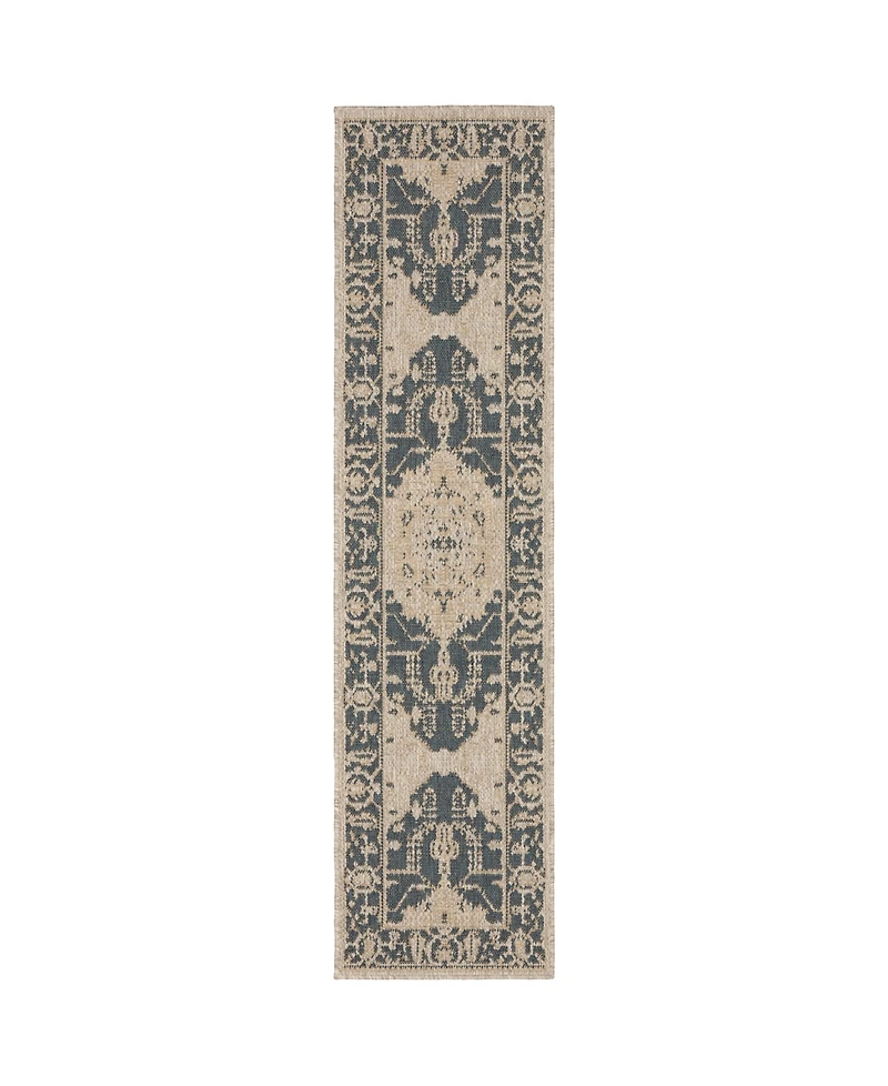 Oriental Weavers Latitude 001J3 Gray 1'10" x 7'6" Runner Rug
