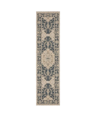 Oriental Weavers Latitude 001J3 Gray 1'10" x 7'6" Runner Rug