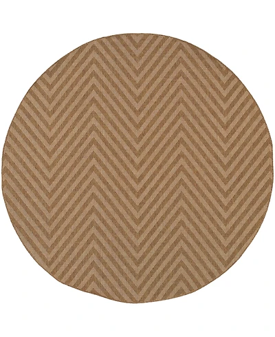 Oriental Weavers Karavia 1330X Tan 7'10" Round Rug