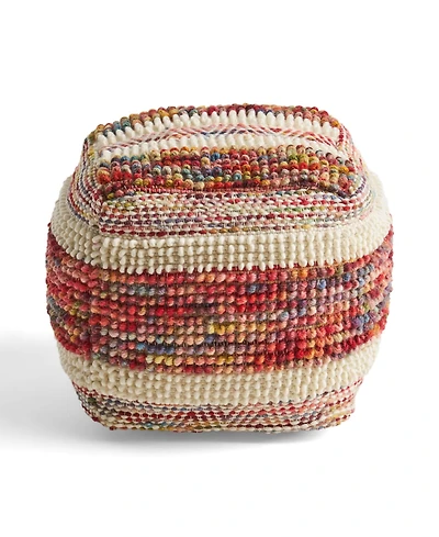 Noble House Cinnnabar Boho Ottoman Pouf