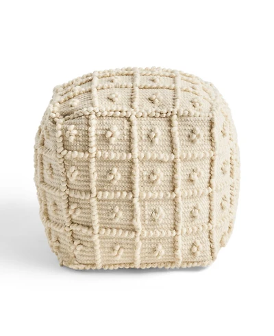 Noble House Atwater Boho Ottoman Pouf