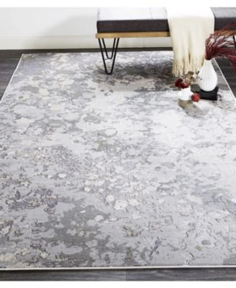 Simply Woven Hadlee R3336 Silver Rug
