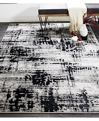 Feizy Micah R3339 Black 1'8" x 2'10" Area Rug