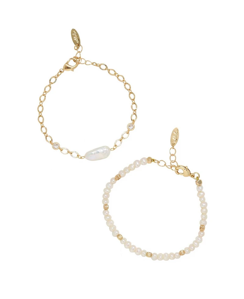 Ettika Pretty in Pearls Bracelet Set