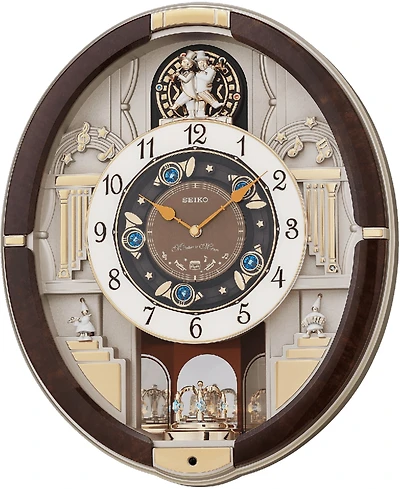 Seiko Melodies in Motion Wood-Tone Wall Clock