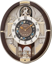 Seiko Melodies in Motion Wood-Tone Wall Clock