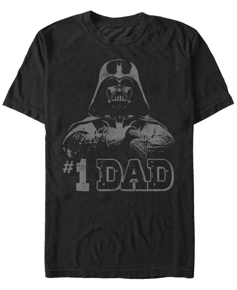 Fifth Sun Men's Star Wars Vader 1 Dad Retro Father's Day Short Sleeve T-shirt
