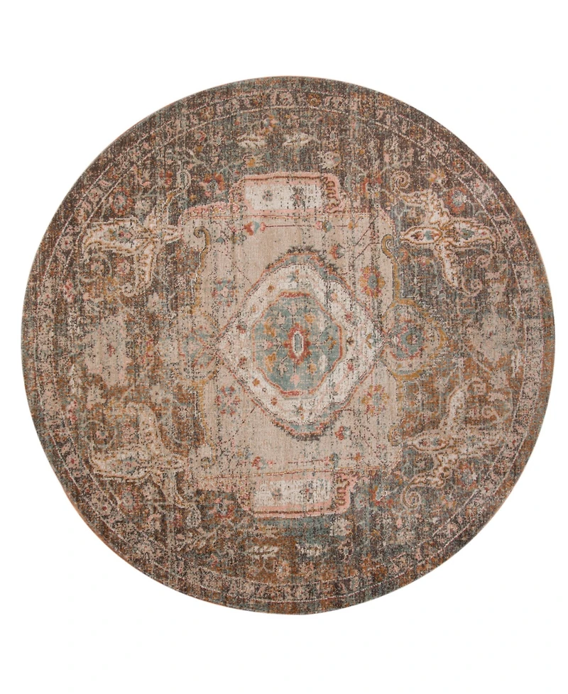 Amer Rugs Eternal Ete-11 Taupe 6'7" Round Rug