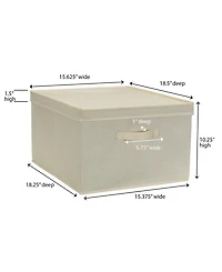 Household Essentials Jumbo Fabric Storage Bins 2 Pack