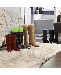 Household Essentials CedarFresh Boot Shapers, 4 Pairs, Plastic Boot Inserts, Multicolor
