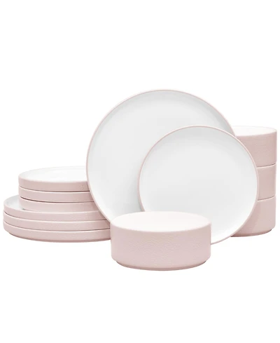Noritake Colortex Stone 12-Piece Dinnerware Set, Service for 4