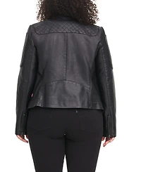 Levi's Plus Faux Leather Motocross Racer Jacket