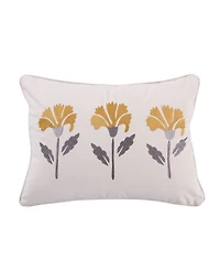 Levtex St. Claire Floral Embroidered Decorative Pillow, 14" x 18"
