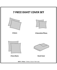 Intelligent Design Brooklyn Jacquard Cotton 5-Pc. Duvet Cover Set, Twin/Twin Xl