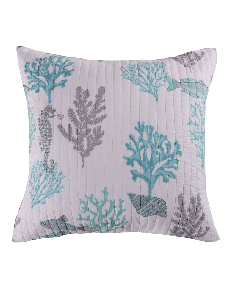 Levtex Cape Coral Coastal 2-Pc. Sham Set, European