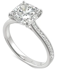 Charles & Colvard Moissanite Cushion Engagement Ring (2-5/8 ct. t.w. Dew) 14k White Gold