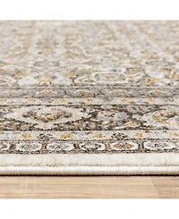 Oriental Weavers Maharaja 2061N Ivory and Gray 2' x 3' Area Rug