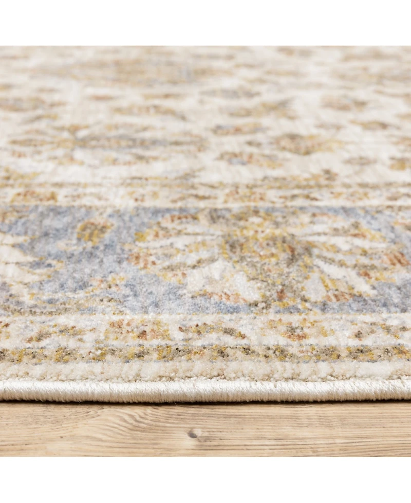 Oriental Weavers Maharaja 5091Z Ivory and Blue 7'10" x 10'10" Area Rug