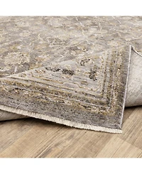 Oriental Weavers Maharaja 40M Beige and Gray 2' x 3' Area Rug
