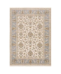 Oriental Weavers Maharaja 5091Z Ivory and Blue 6'7" x 9'6" Area Rug
