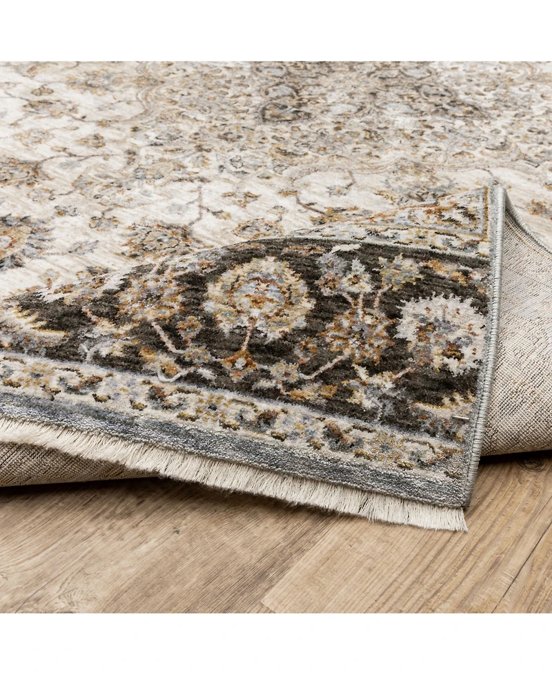 Oriental Weavers Maharaja 660J Ivory and Blue 3'3" x 5' Area Rug