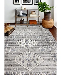 Closeout! Bashian Mesa Mes-02 Silver 7'6" x 9'6" Area Rug