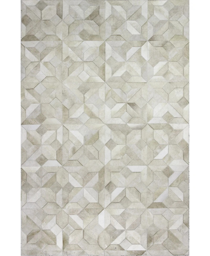 Bashian Cowhide Hie-04 Camel 5' x 8' Area Rug