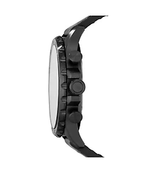Fossil Men's Nate Black Leather Strap Watch