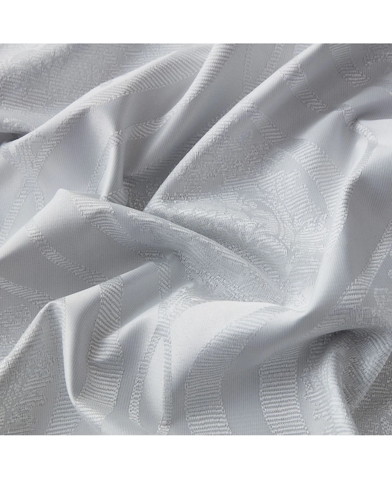 Hlc.me Montero Damask 100% Complete Blackout Shading Thermal Insulated Energy Efficient Heat/Cold Blocking Grommet Heavy Curtain Drapery Panels for Li