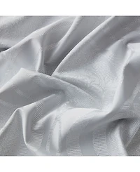 Hlc.me Montero Damask 100% Complete Blackout Shading Thermal Insulated Energy Efficient Heat/Cold Blocking Grommet Heavy Curtain Drapery Panels for Li