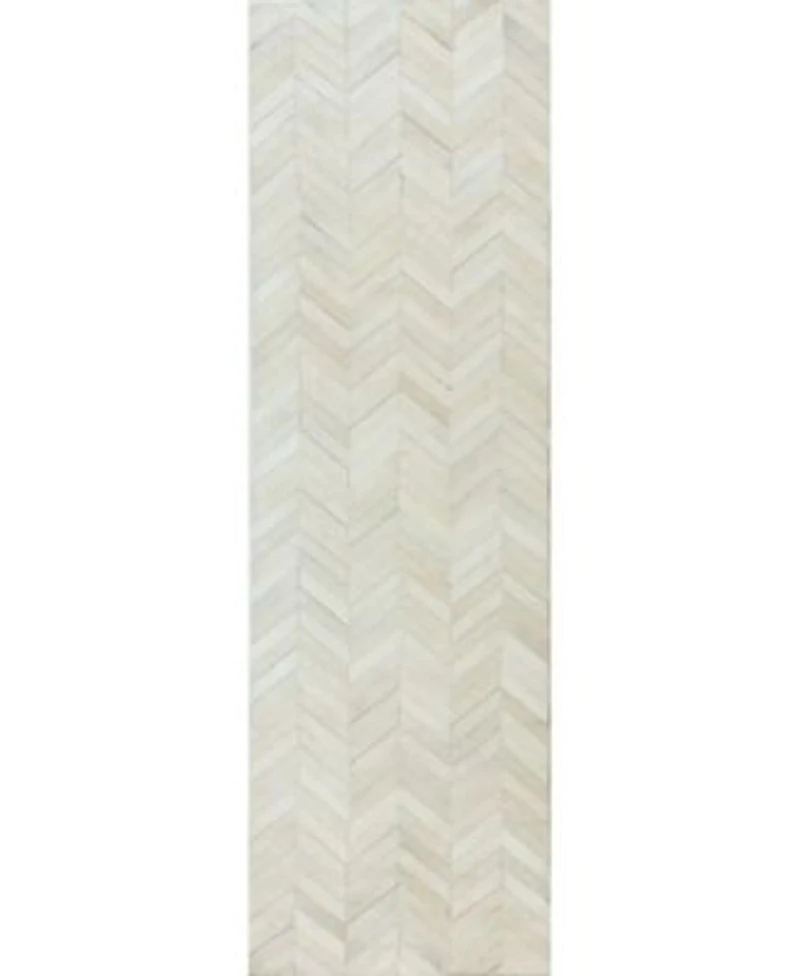 Bashian Cowhide Fie 01 White Rug