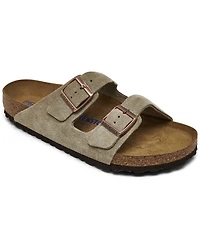 Birkenstock Men's Arizona Suede Leather Soft Footbed Casual Sandals from Finish Line
