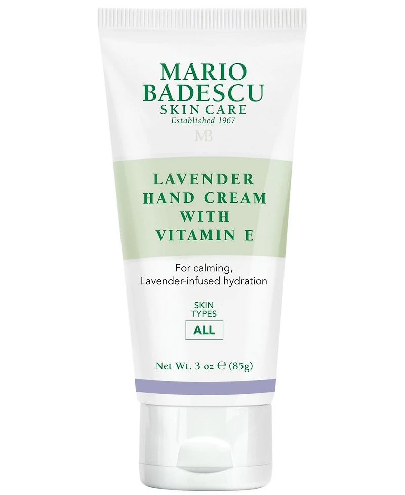 Mario Badescu Lavender Hand Cream with Vitamin E, 3 Oz