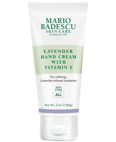 Mario Badescu Lavender Hand Cream with Vitamin E, 3 Oz