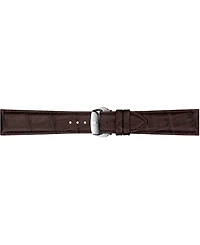 Tissot Men's Swiss Automatic Powermatic 80 Silicium Brown Leather Strap Watch 40mm