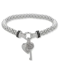 Nine West Boxed Heart and Key Stretch Bracelet