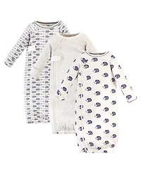 Touched by Nature Baby Boys Full-Zip Organic Cotton Sleep Gown