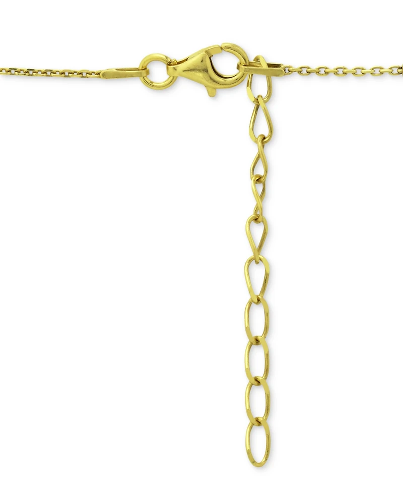 Giani Bernini Beaded Station Chain Necklace 18k Gold-Plated Silver, or Rose Silver Sterling 18" + 2" extender, Created fo