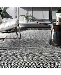 nuLoom Lorretta HMCO6A Black 5' x 8' Area Rug